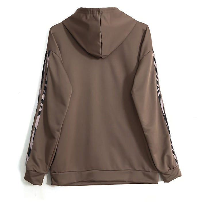 Tweedelige dames vrijetijdskleding set. Trendy hoodie en broek; perfect om te mixen, matchen & ontspannen.