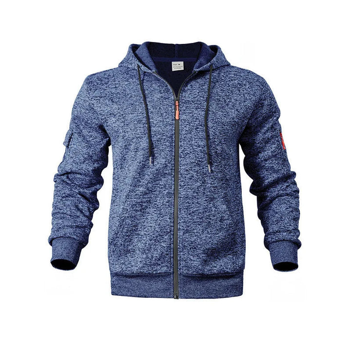 Veelzijdig heren vest met capuchon en volledige rits. Geschikt voor zowel casual als actieve momenten.