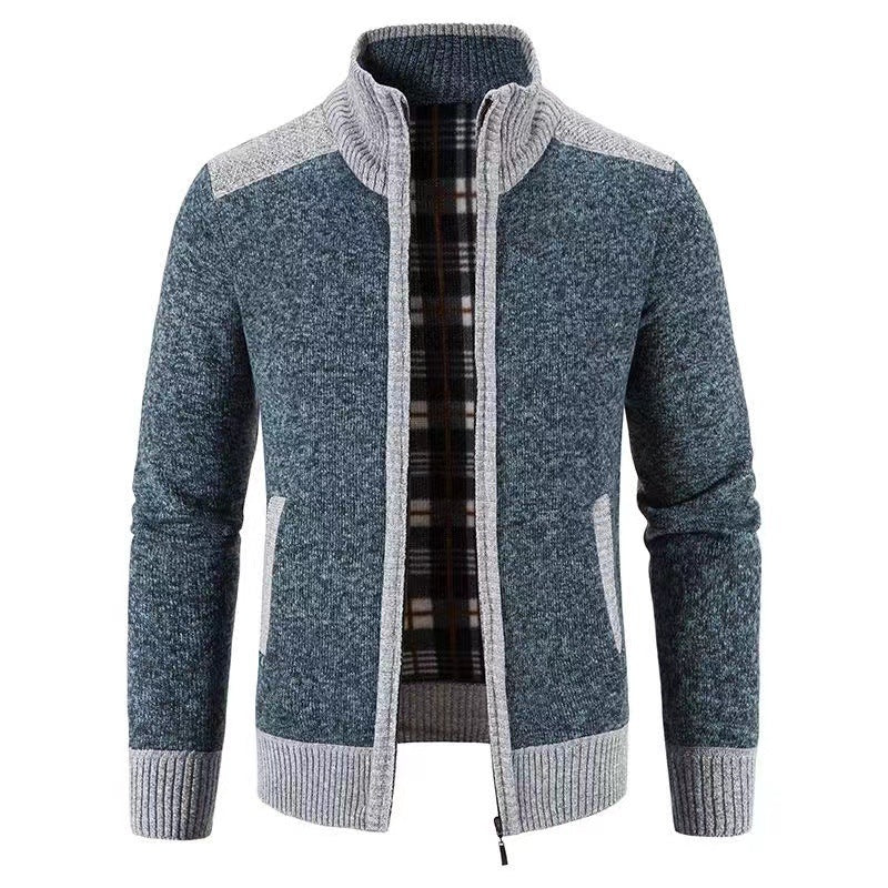 Man draagt stijlvol heren vest met kraag, casual outfit, comfortabel en warm voor winterse dagen, klassiek.