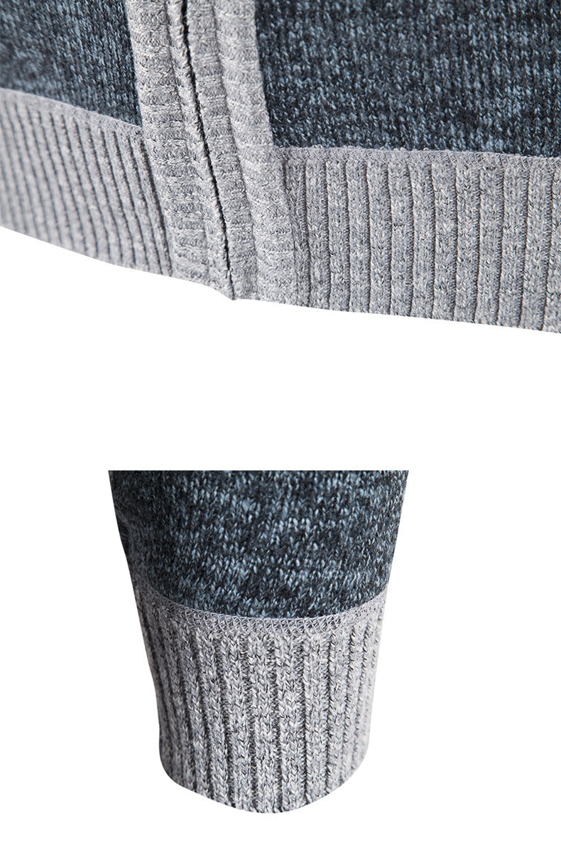 Nette weergave van een klassiek heren vest met kraag, comfortabel en warm, essentiële wintermode.