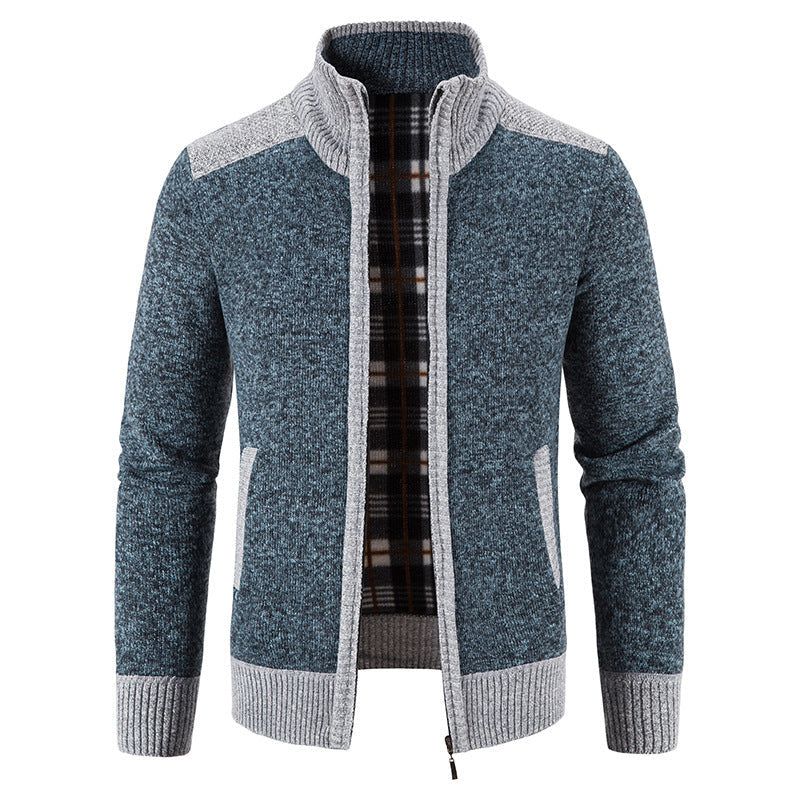 Multicolor heren vest met kraag, veelzijdig en warm, ideaal voor een stijlvolle winterlook, comfortabel.