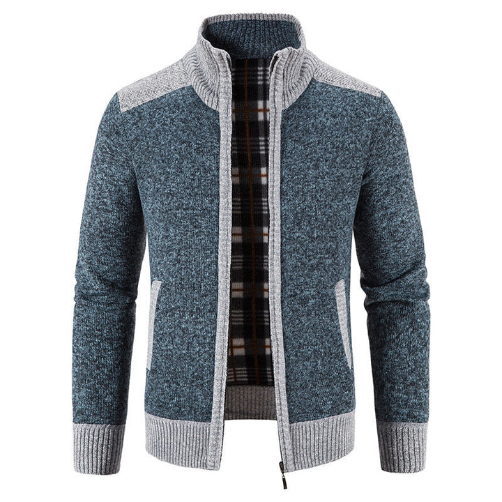 Multicolor heren vest met kraag, veelzijdig en warm, ideaal voor een stijlvolle winterlook, comfortabel.