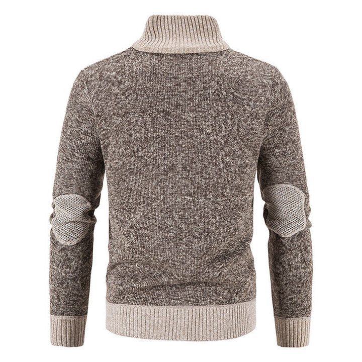 Heren vest met kraag, vooraanzicht, klassiek en stijlvol voor diverse gelegenheden, warm en comfortabel.