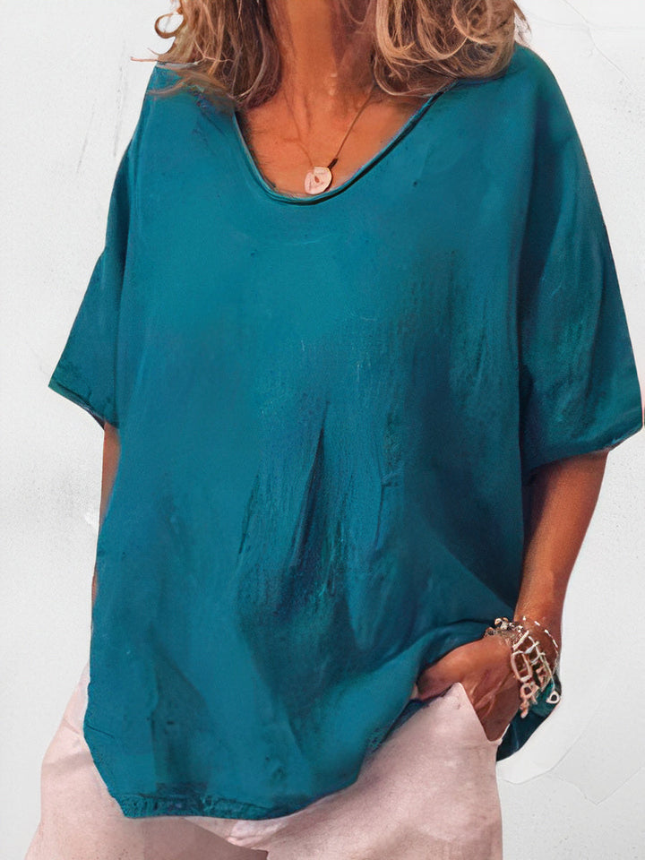Comfortabel oversized T-shirt voor dames, ademend en chique, perfect voor casual en warme dagen, veelzijdig ontwerp.