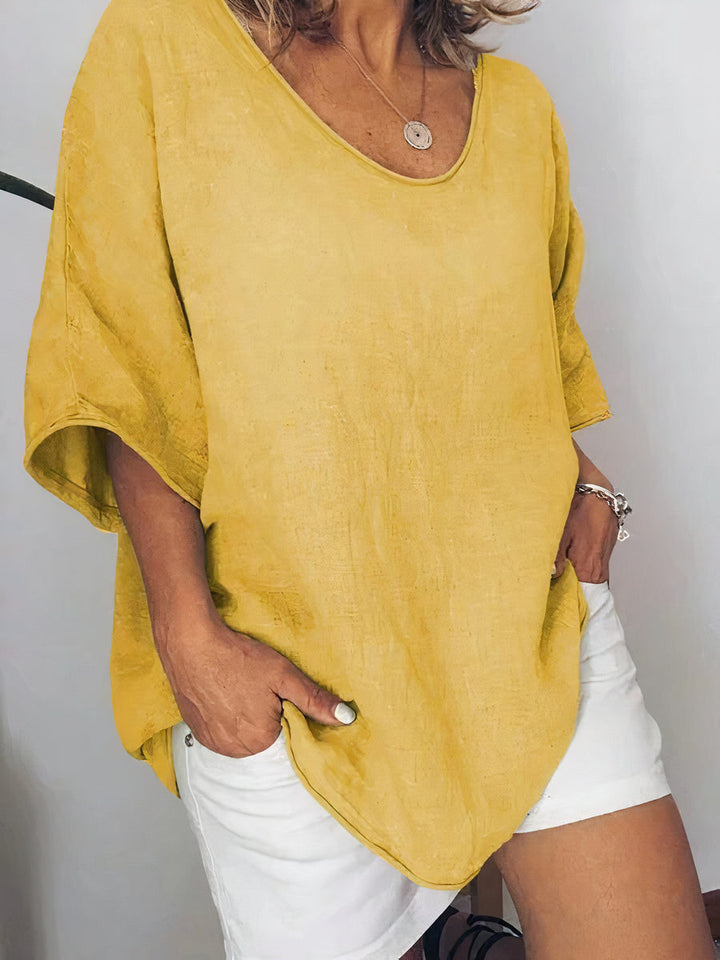 Comfortabel oversized T-shirt voor dames, ademend en chique, perfect voor casual en warme dagen, veelzijdig ontwerp.