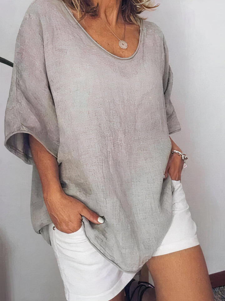 Comfortabel oversized T-shirt voor dames, ademend en chique, perfect voor casual en warme dagen, veelzijdig ontwerp.