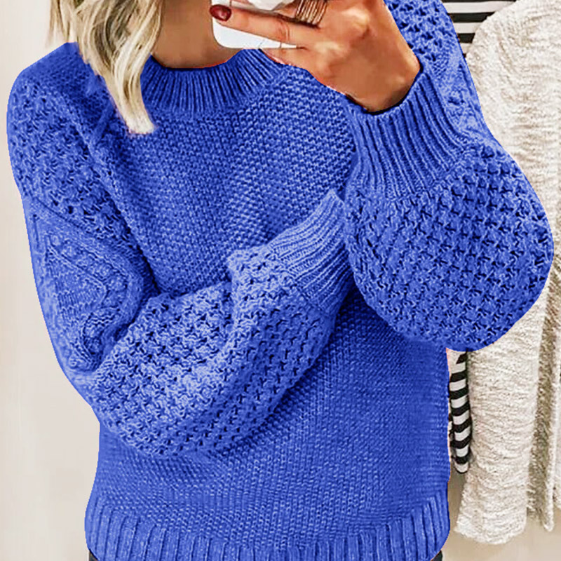 Stijlvolle gebreide damestrui, veelzijdig en comfortabel voor casual dagelijkse mode in herfst/winter.