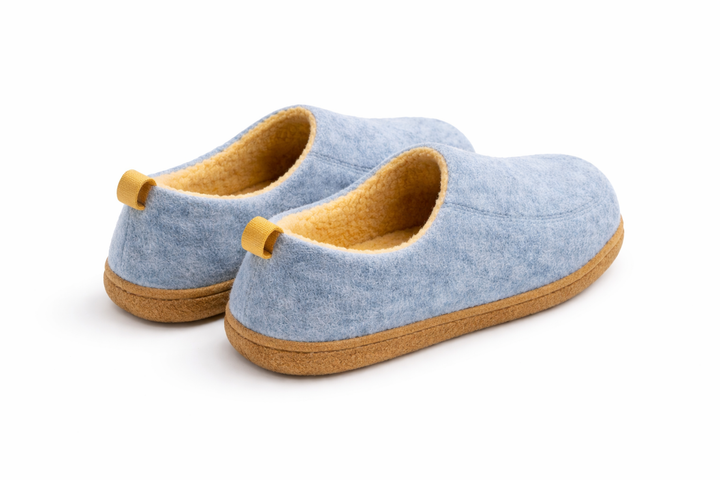 Zachte warme orthopedische sloffen voor dames, ideaal als comfortabele huisschoenen met stevige zool.