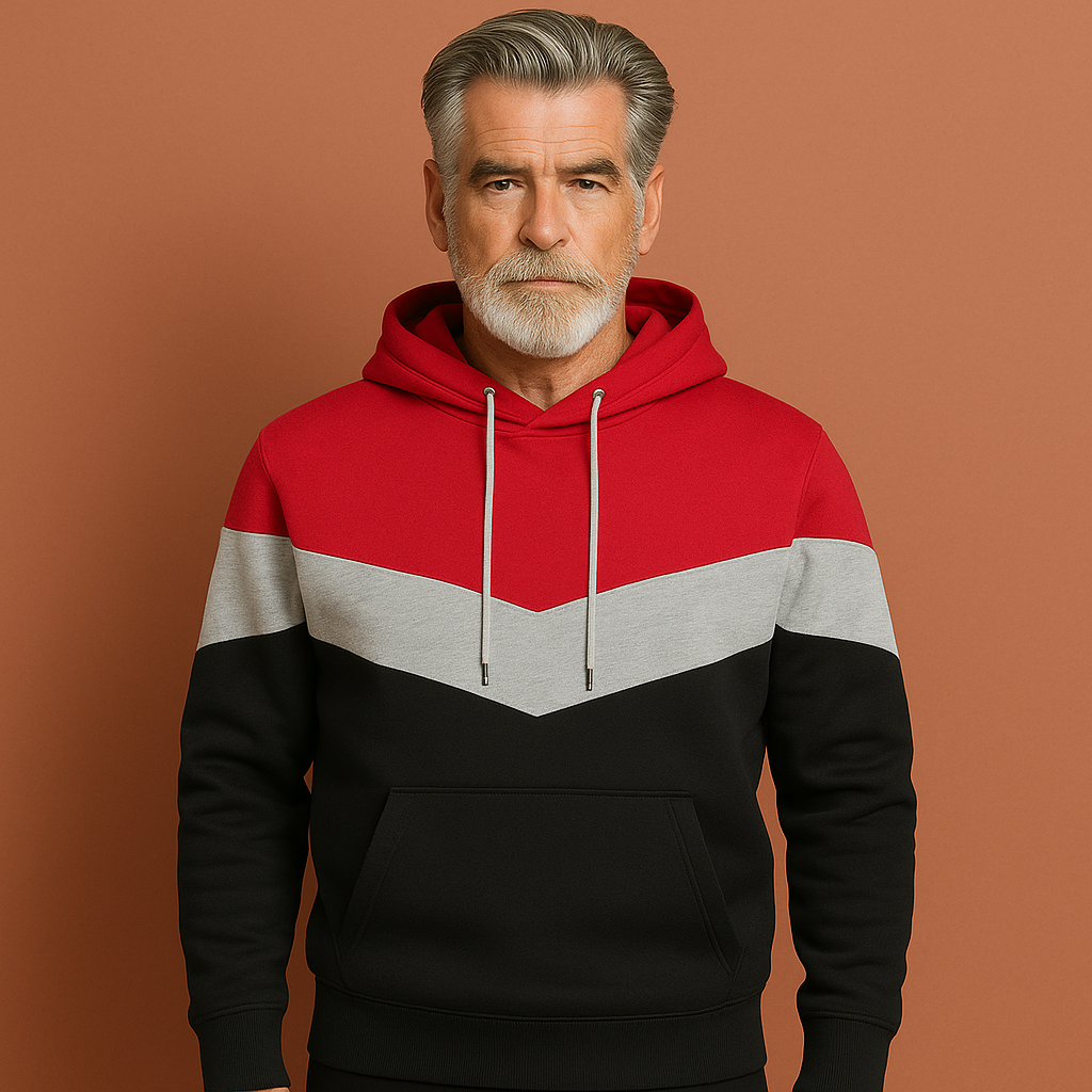 Veelzijdige heren sweatshirt met capuchon, comfortabele en sportieve hoodie voor elke gelegenheid.