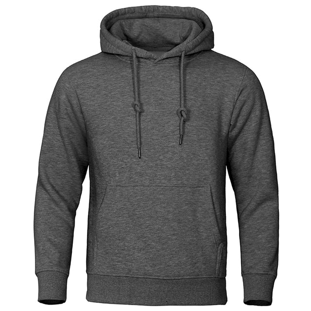Stijlvolle heren pullover hoodie met kangoeroezak, ideaal voor herfst & winter.
