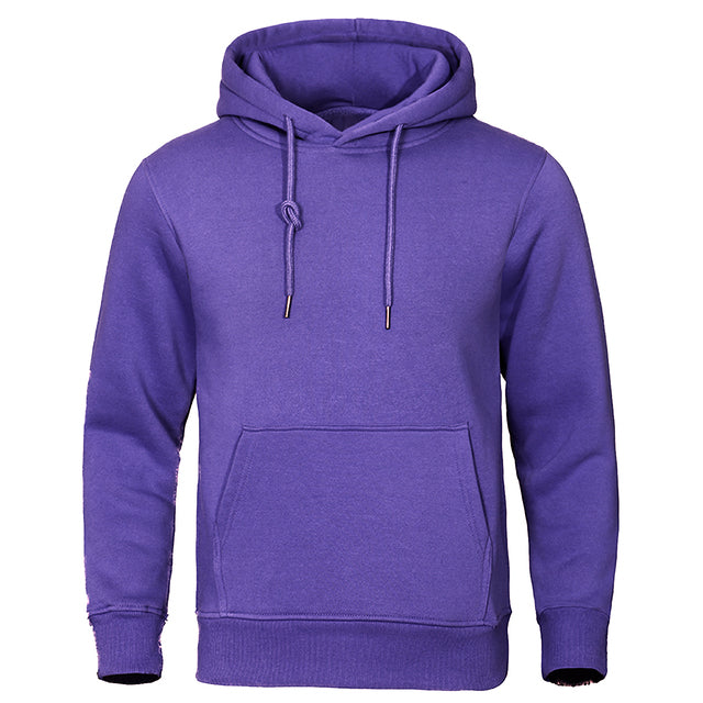 Zachte heren hoodie met capuchon en trekkoord, ultiem comfort voor elke dag.