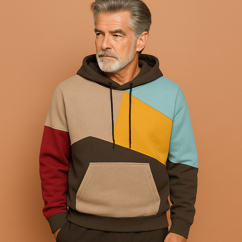 Comfortabele heren hoodie met stijlvol kleurcontrast, perfect voor een relaxte dagelijkse look.