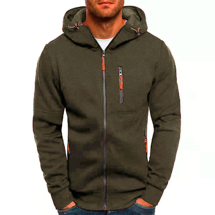 Comfortabele heren hoodie met warme fleecevoering en capuchon, ideaal voor stijl en comfort bij elk weertype.