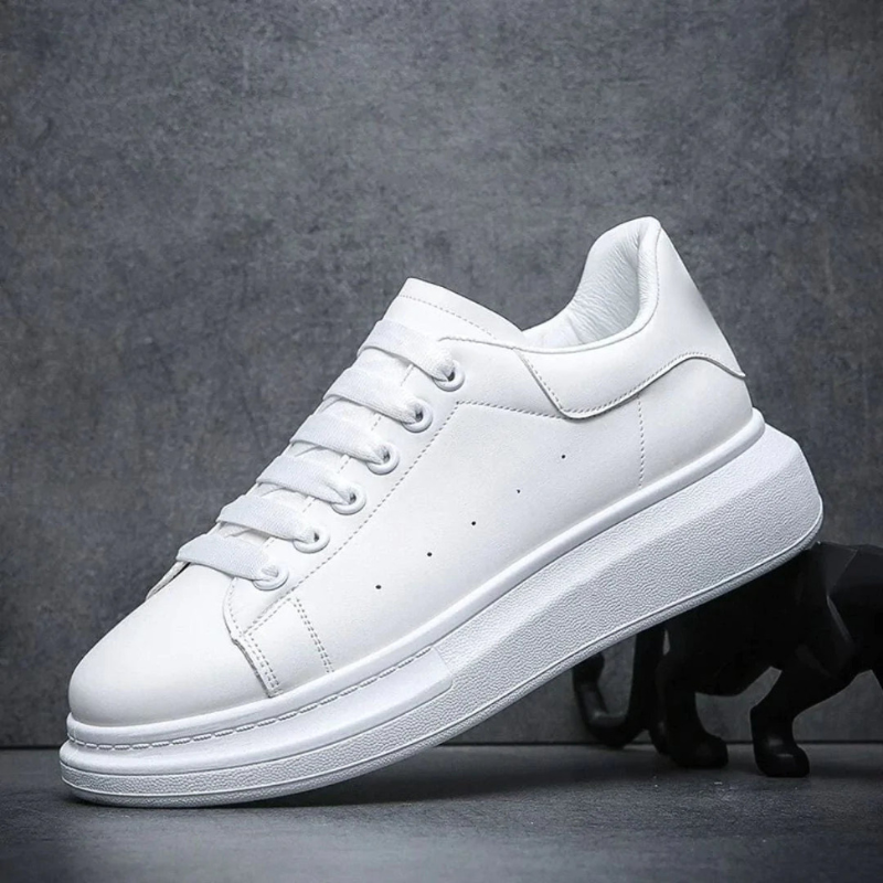 Casual herensneakers met een strak design, comfortabel en stijlvol voor moderne dagelijkse stadswandelingen.