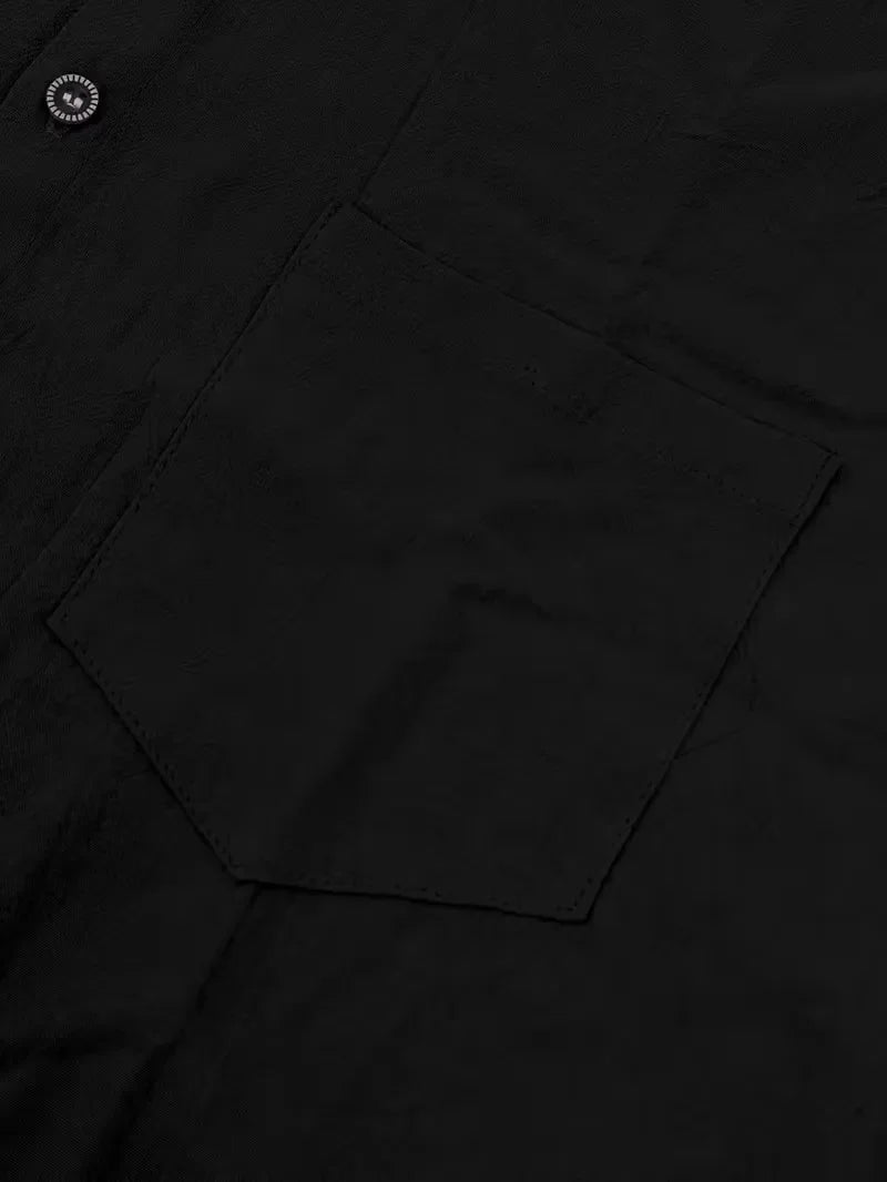 Heren comfortabele zomerkledingset: korte mouwen shirt en broek, geschikt voor vrije tijd.