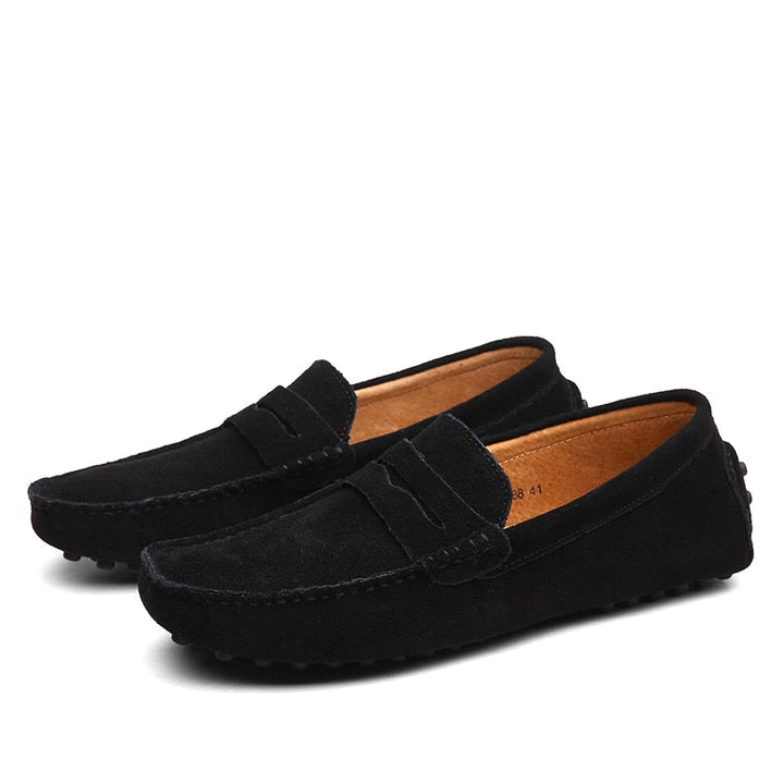 Hoge kwaliteit heren instappers; duurzame, comfortabele loafers die lang meegaan, essentiële herenmode.