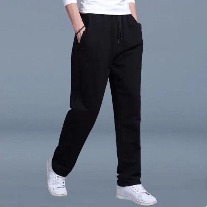 Casual VHM heren joggingbroek van polyester, sweatpants, sportief en comfortabel voor ontspanning.