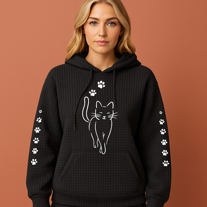 Comfortabele warme dames hoodie in casual stijl, perfect voor dagelijks gebruik in herfst en winter.