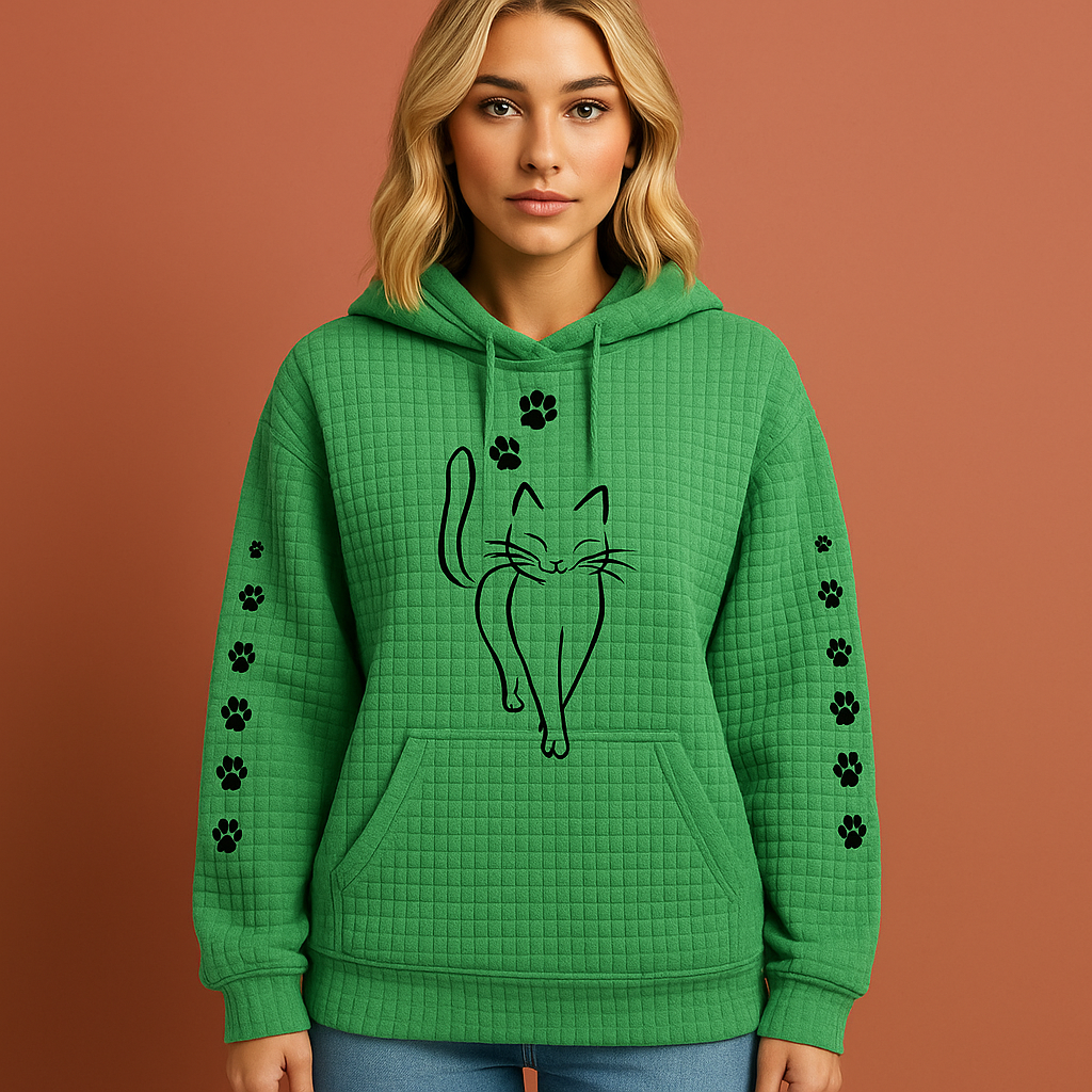 Ultiem comfort: warme dames hoodie, zacht en knus. De perfecte casual trui voor koude herfst- en winterdagen.