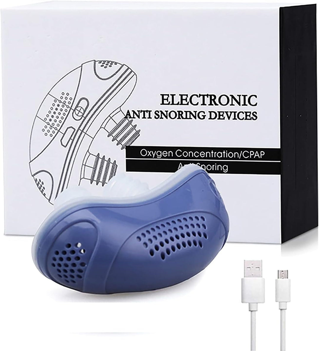 Close-up van het compacte CPAP apparaat voor slaapapneu; modern en gebruiksvriendelijk design.
