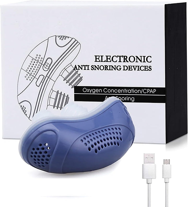 Close-up van het compacte CPAP apparaat voor slaapapneu; modern en gebruiksvriendelijk design.