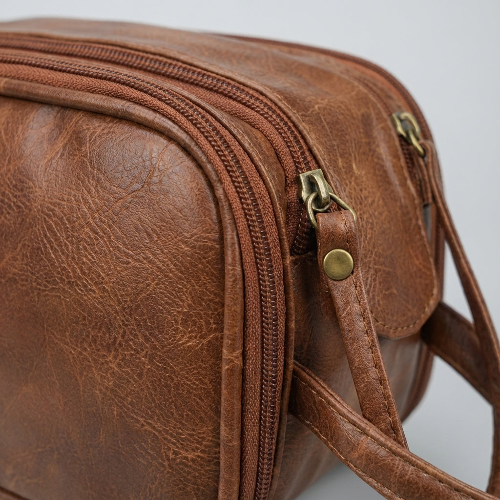 Praktische zwarte reistas organizer, compact en unisex, met diverse vakken voor efficiënt opbergen onderweg.