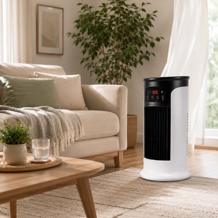 Energiezuinige compacte airconditioner voor effectieve persoonlijke koeling. Ideaal voor zomerse dagen.
