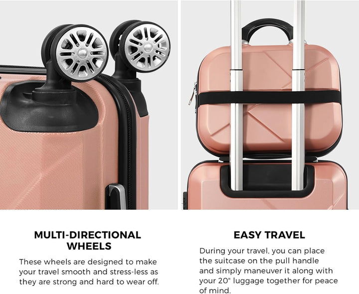 Praktische compacte JetTrek reisset, ideaal voor weekendweg en als handige handbagage koffer.