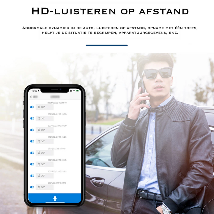 Compacte magnetische GPS-tracker voor voertuigen, zwart veldachtig ontwerp, ideale realtime beveiligingstracer.