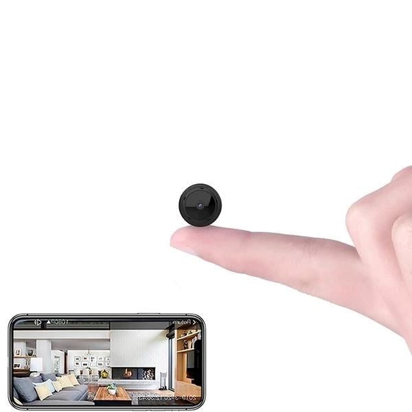 Compacte Mini WiFi beveiligingscamera 1080P Full HD met infrarood nachtzicht voor binnen.