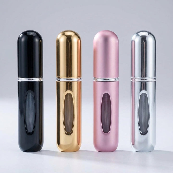 Veelzijdige reisflacon voor parfum, navulbaar en compact. Makkelijk mee te nemen in elke tas of broekzak.