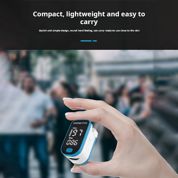 "Compacte niet-invasieve glucosemeter met groot LED-scherm voor pijnloze bloedsuikermeting, personal care product."