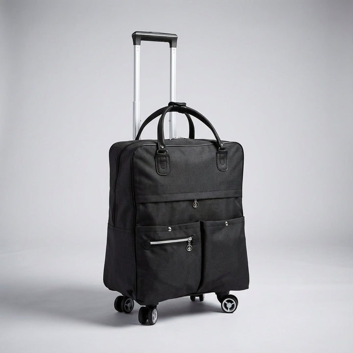 Lichtgewicht SwiftCabin reiskoffer met soepele spinnerwielen; perfecte compacte handbagage voor stressvrij reizen.