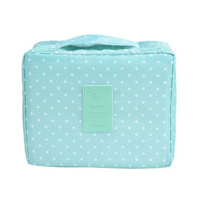 Compacte waterdichte make-up reistas dames, ideaal voor georganiseerde cosmetica op reis.