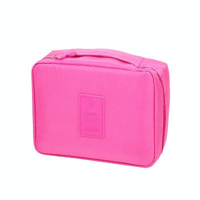 Waterdichte make-up reistas dames, compacte cosmetica organizer en toilettas voor onderweg.