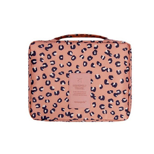 Compacte waterdichte make-up reistas voor dames, ideaal voor dagelijks gebruik of reizen.