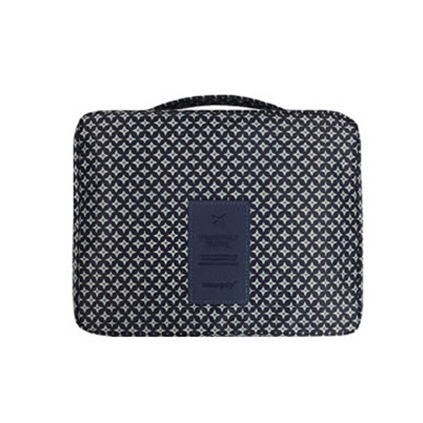 Draagbare compacte waterdichte make-up tas voor dames, essentieel voor elke reis.
