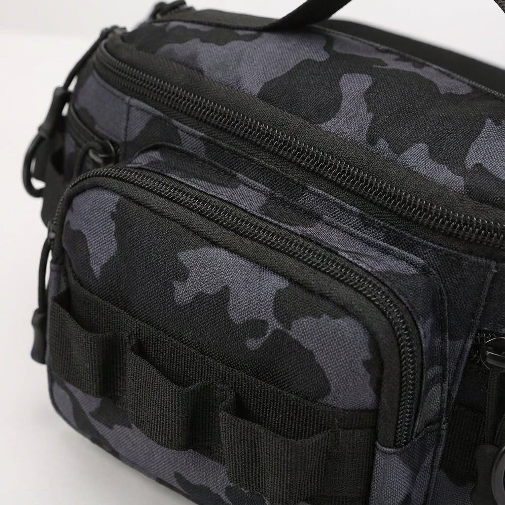 Waterbestendige RangerPack heuptas van stevig nylon, perfect voor wandelen en sport, organiseert je spullen.