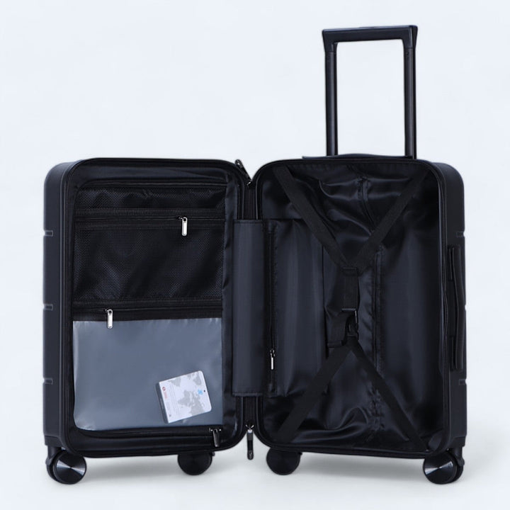 Harde lichtgewicht koffers Atlas Explorer, perfect voor vliegreizen.