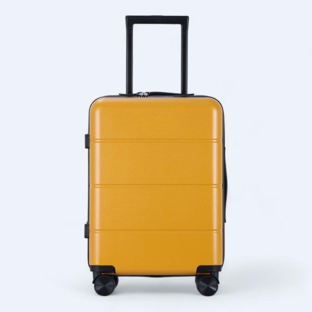 Praktische complete hardcase kofferset, perfect voor reizen met het gezin.