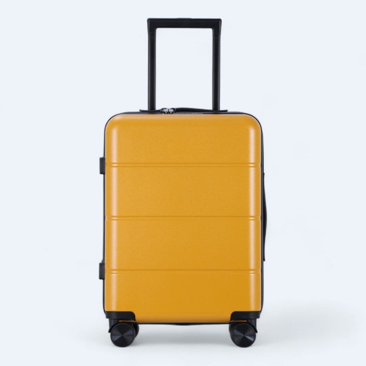 Praktische complete hardcase kofferset, perfect voor reizen met het gezin.