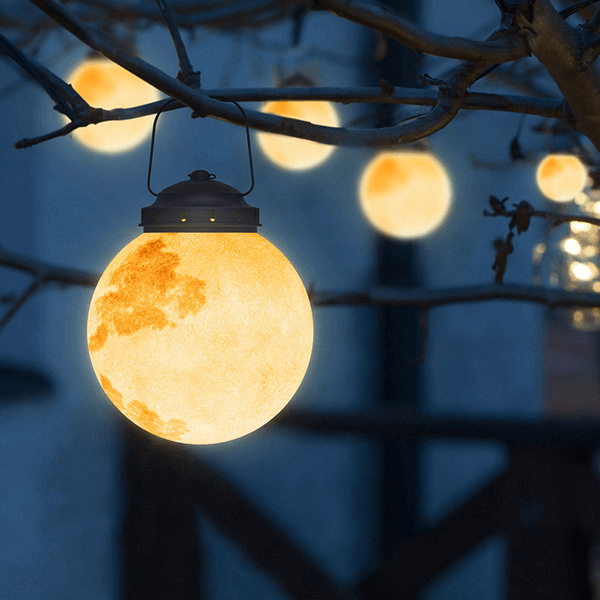 LED Buitenhanglamp - Goud Metaal & Hars