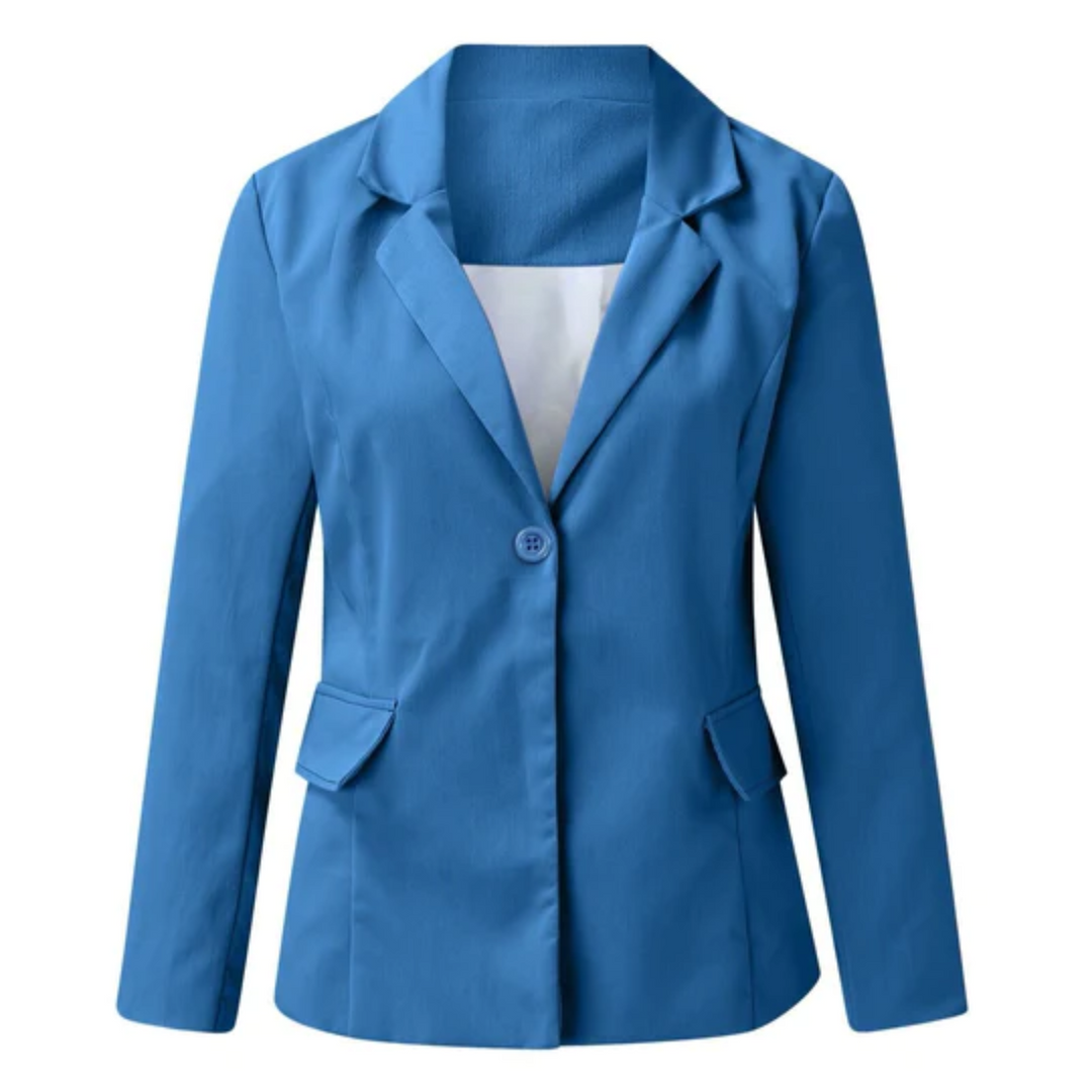 Stijlvolle damesmode blazer, getailleerd en veelzijdig, voor een klassieke én moderne uitstraling.