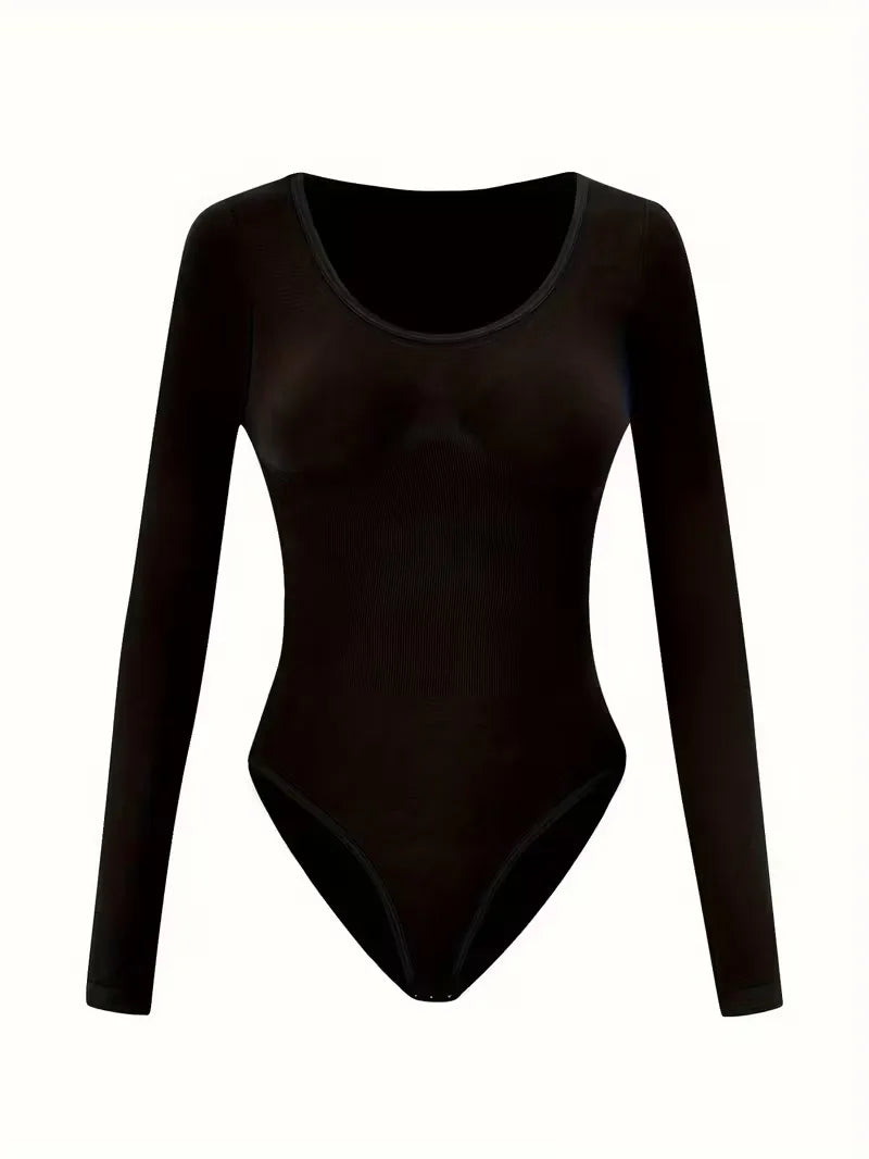 Warme dames bodysuit lange mouwen, ideaal voor de koudere dagen en als onderdeel van winterkleding.