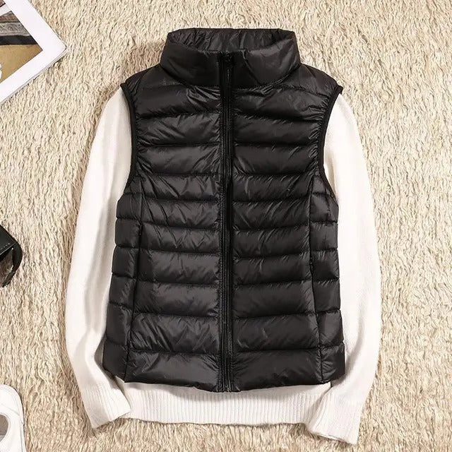 Dames bodywarmer, lichtgewicht en winddicht, ideaal voor casual en sportieve look.