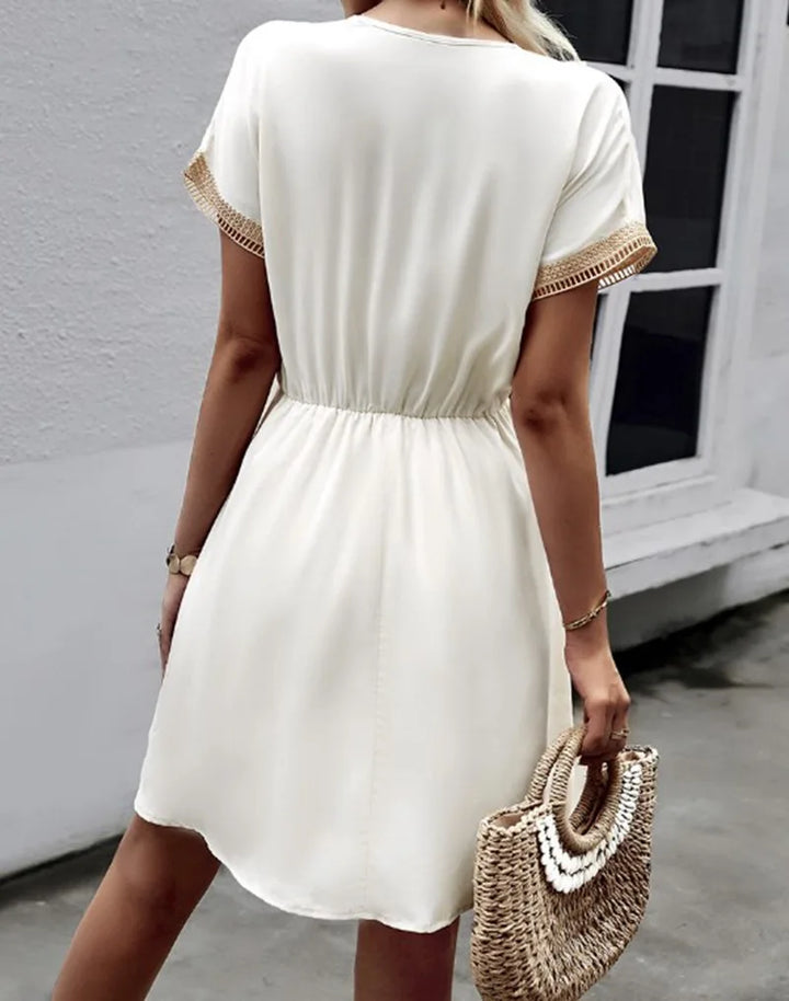 Modieuze boho zomerjurk voor dames, comfortabel en perfect voor warme dagen.