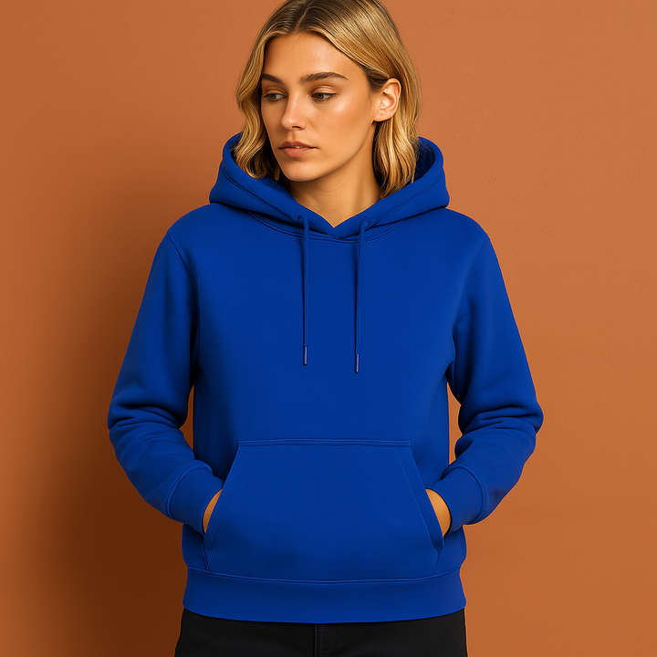 Zachte dames hoodie met relaxte pasvorm voor ultiem comfort. Ideaal als loungewear of sportieve outfit.