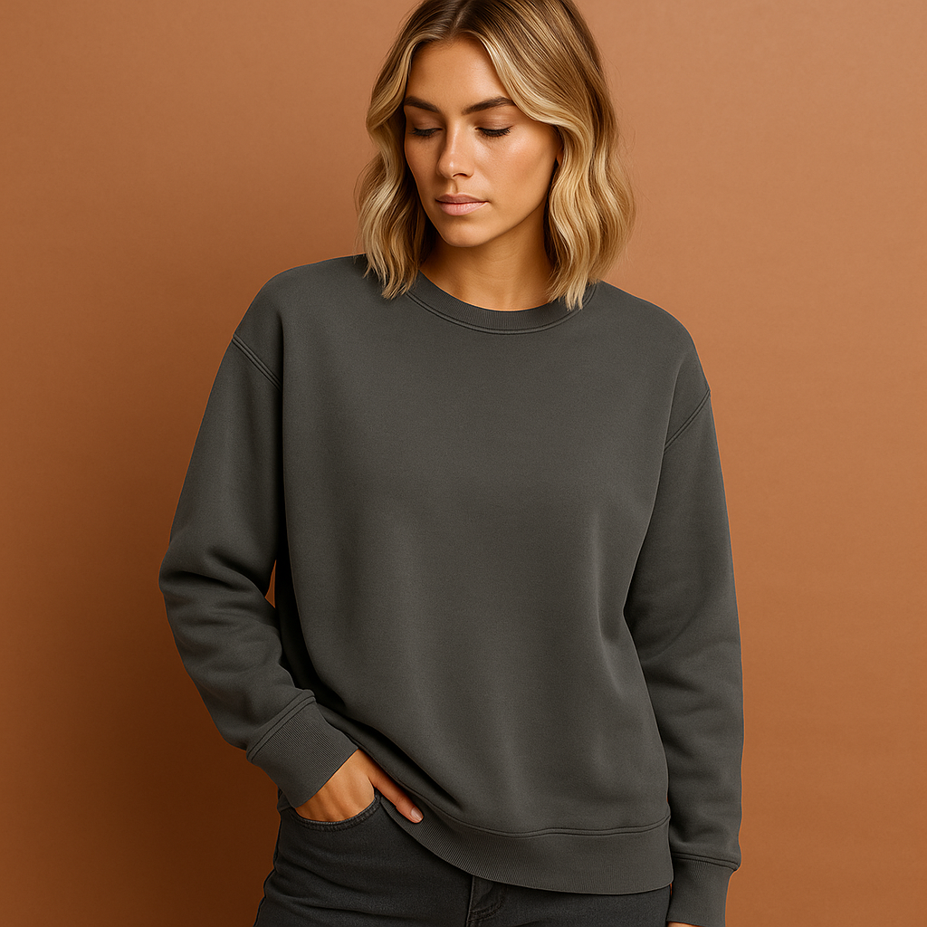 Zacht en comfortabel dames sweatshirt met relaxte pasvorm. Ideaal voor modieuze vrijetijdskleding.