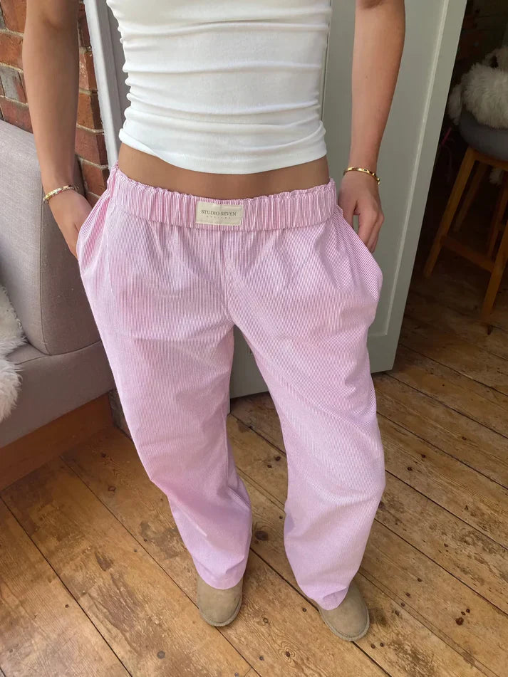 Dames comfort fit loungebroek, ideaal voor ontspanning en dagelijks gebruik, machinewasbaar.