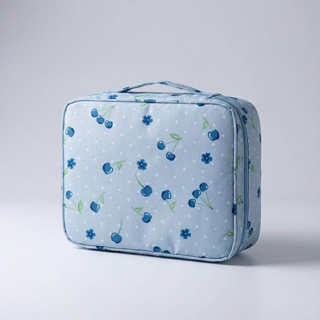 Duurzame compacte makeuptas met waterafstotend materiaal, ideaal voor dames en dagelijks gebruik.